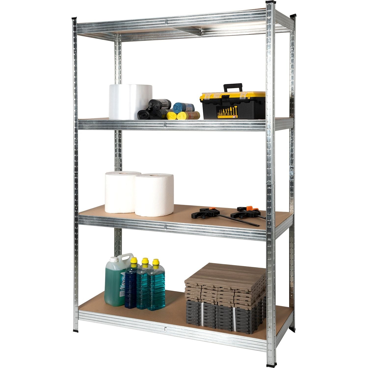 VESTIAMO CASA - Scaffale in metallo 4 ripiani - h180x120x50 cm
